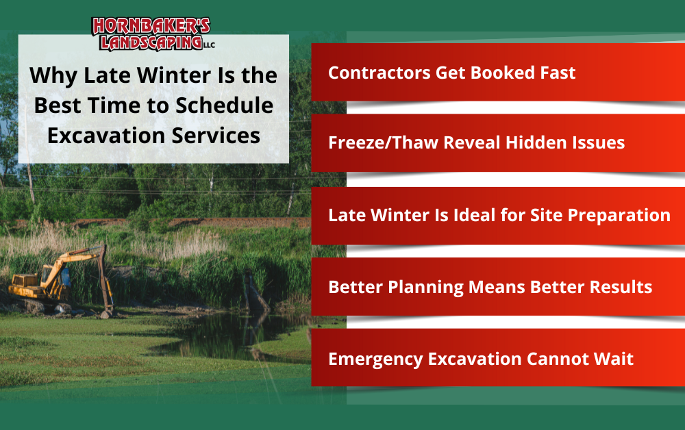 Why Late Winter Is the Best Time to Schedule Excavation Services Infopgraphic